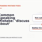 Common Speaking Mistake: ‘discuss about’ Explained