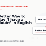 Better Way to Say ‘I have a doubt’ in English