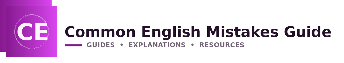 Common English Mistakes Guide